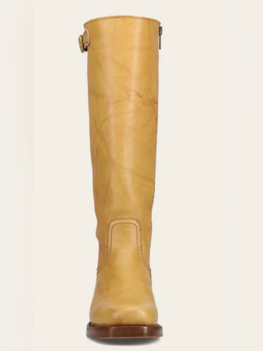 Frye Tall Leather Over-the-Knee Boots in Mustard Yellow